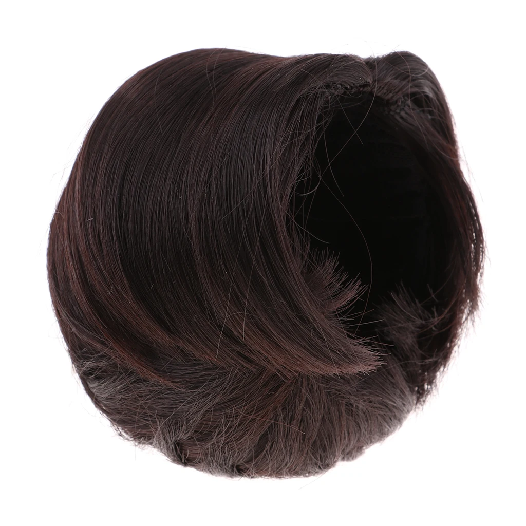 

Fashion Male Doll Wig Short Hair DIY Making for 1/3 BJD Doll Accs Chocolate