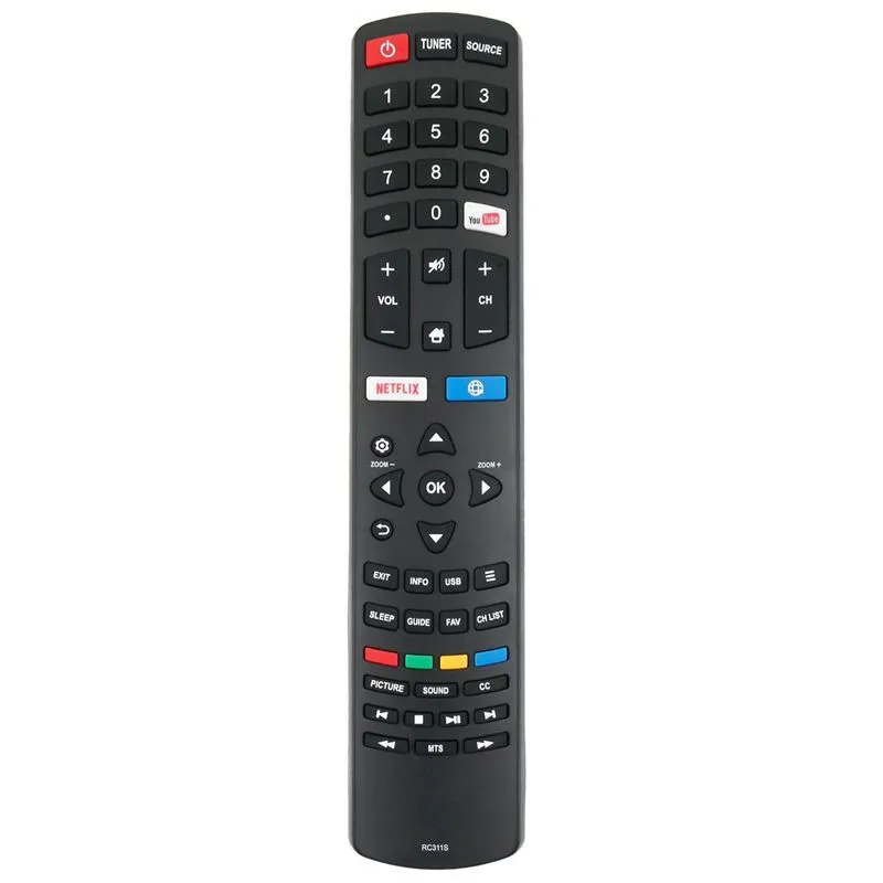

New Remote Control RC311S Replace for TCL Smart LED LCD TV 06-531W52-TY01X