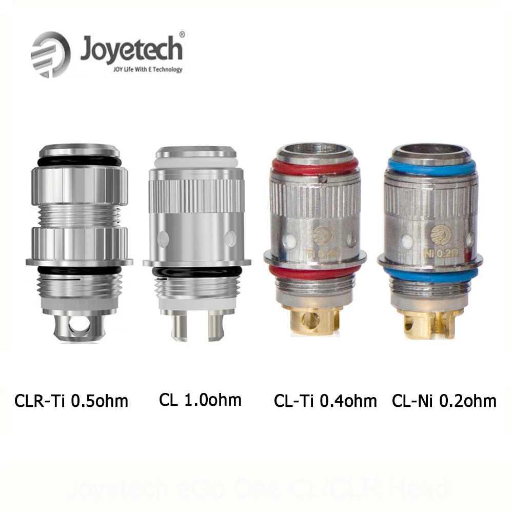 

Joyetech eGo One CL-Ti/Ni Head CLR-Ti 0.5ohm CL 1.0 ohm Coil Rebuildable Atomizer 5pcs/lot for eVic VT eGo one CT eGo One VT