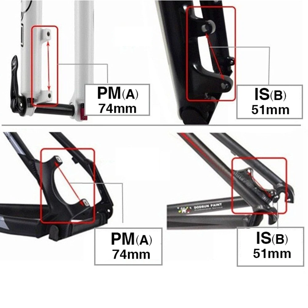 

ZTTO MTB moutain bike Disc Brake Ultralight Bracket IS PM A B to PM A Disc Brake Mount Adapter for 140 160 180 203mm rotor