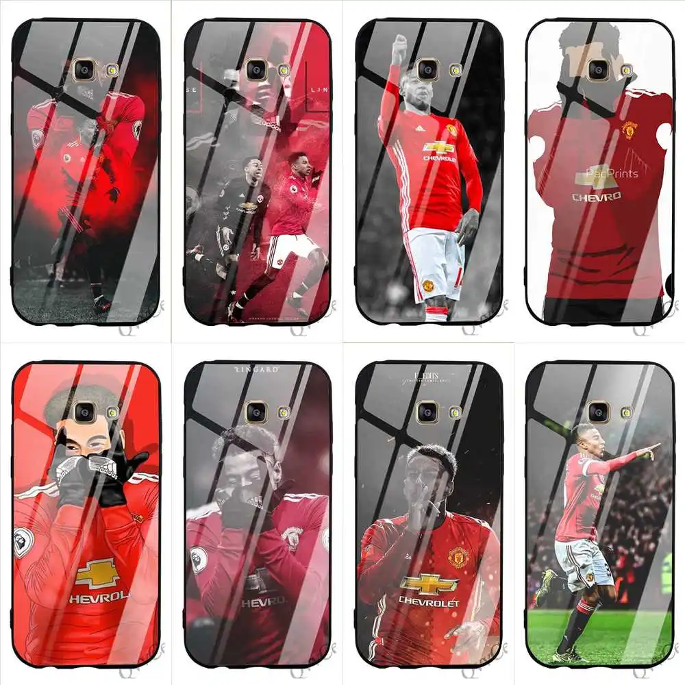 

Print Jesse Lingard Tempered Glass Phone Case for Samsung S8 Cover S7 Edge Note 9 8 Galaxy S9 Plus S10 Cases