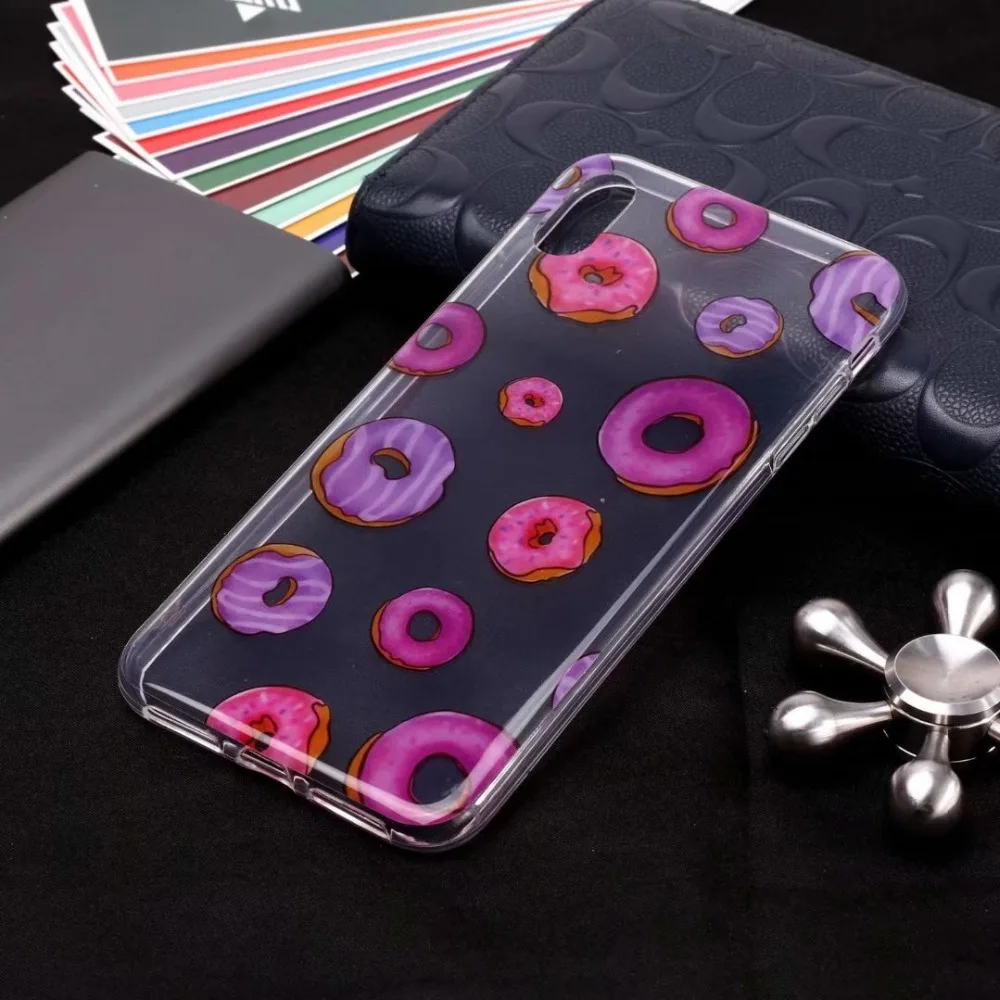 10pcs/lot Cartoon Pattern IMD Transparent Soft TPU Case for Apple iphone XR XS Max | Мобильные телефоны и аксессуары