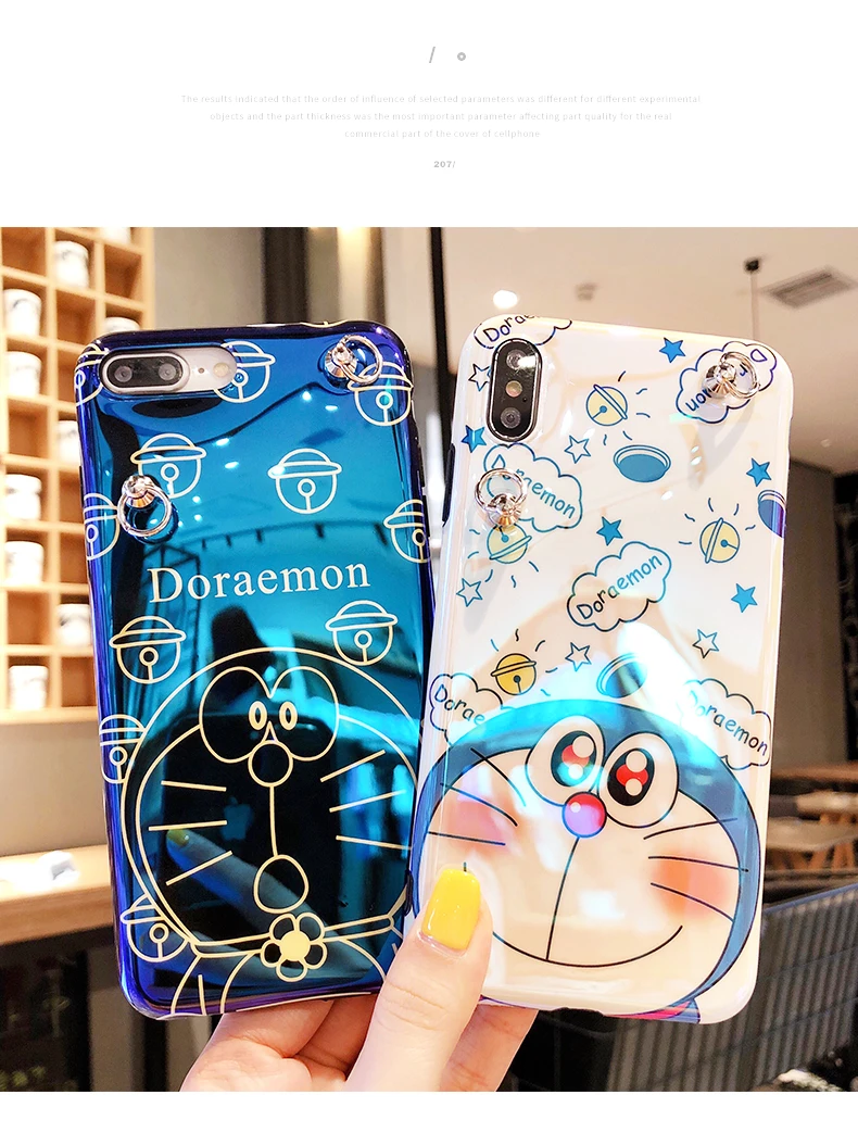 Милый чехол Sam S10 plus, мягкая задняя крышка Doraemon для samsung Galaxy S8 S8plus S9 plus Note9 note8+ игрушка+ длинный ремешок