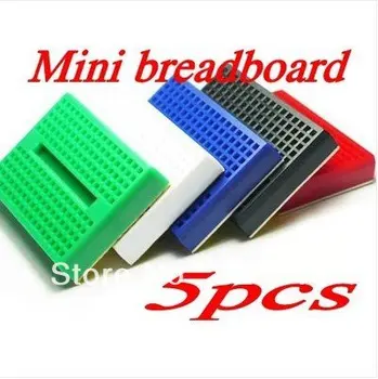 

5pcs Mini Solderless Prototype Breadboard 170 Tie-points for Arduino Shield