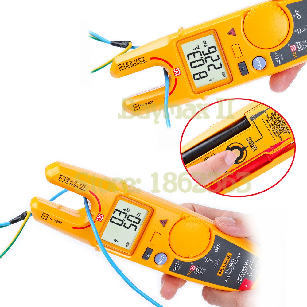 Fluke T6 1000 бесконтактный токоизмеритель напряжения/тока с гц испытание на