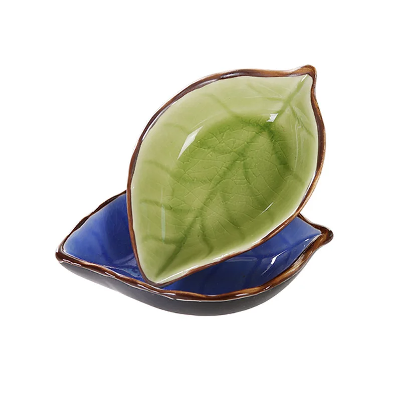 

Japanese Style Multi-Functional Vinegar Sauce Dish Creative Fruit Plate Kitchen Utensils Ceramic Small Dish Snack Tray h2