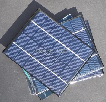 

BUHESHUI 2W 6V Solar Cell Solar module Solar Panel For Battery Charger DIY Bolycrystalline 136*110MNM 3pcs/lot Free Shipping
