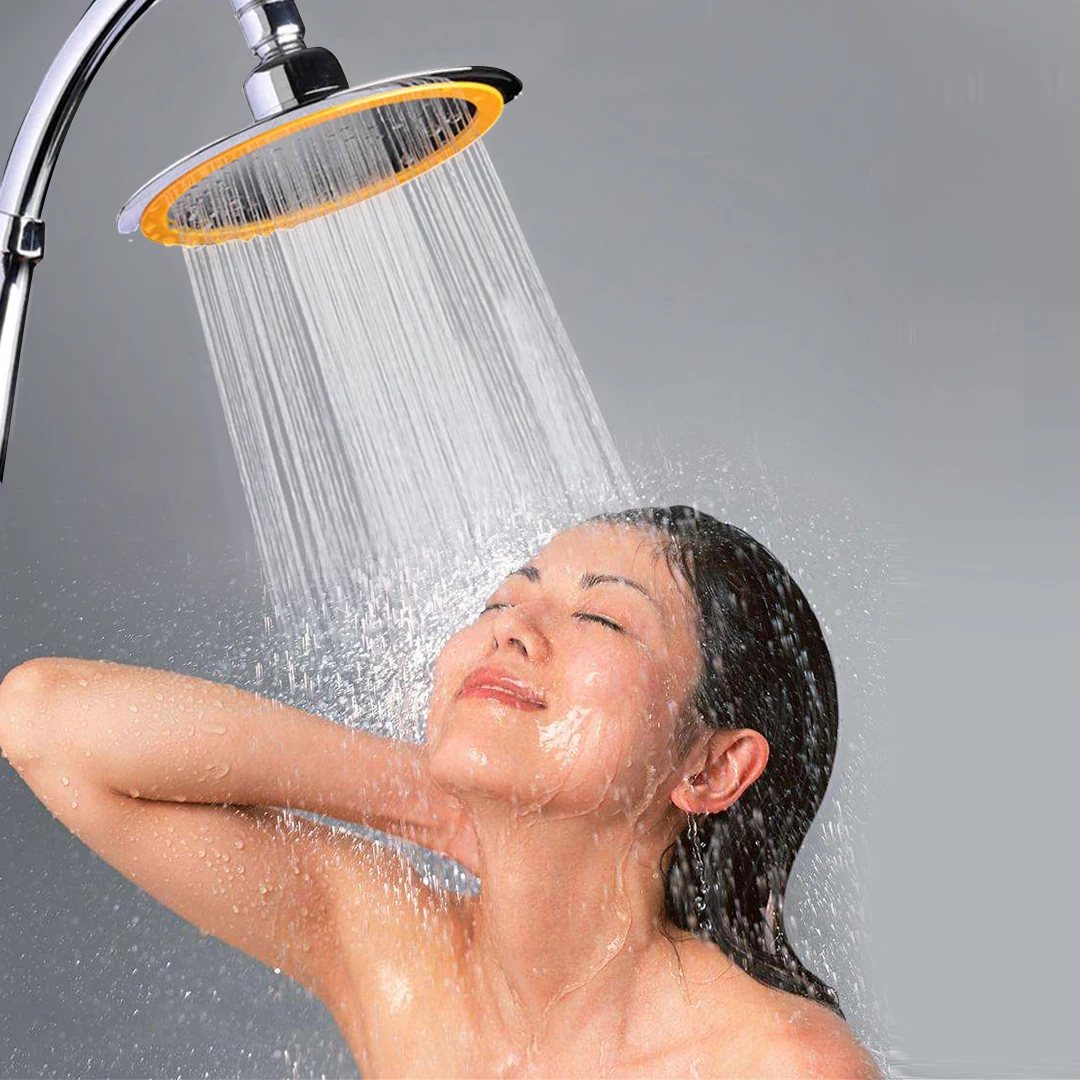 High Pressure Bathroom Rain Shower Head Electroplate Bath Spray Nozzle Rainfall Shower Sprayer Bathroom Hardware Mayitr