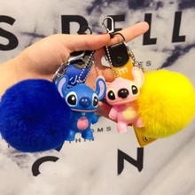 1 шт. хороший мультфильм аниме стежок брелок-Плюшевая Кукла меховой шарик плюшевый брелок для девочки плюшевая игрушка