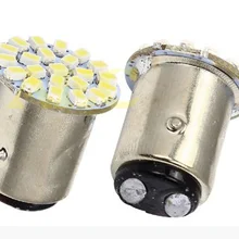 200X HK POST бесплатно 1157 BAY15D 22 SMD 1206 3020 Светодиодный 22SMD отложным воротником стоп-сигнал Клин светодиодный светильник белый красный синий желтый 12 В