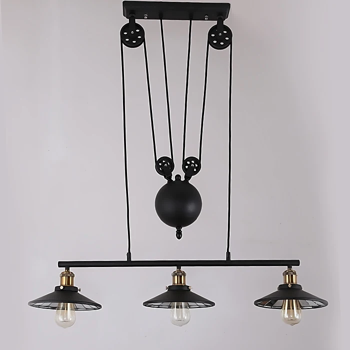 Лофт американский Железный шкив подвесной светильник s скандинавский Ретро светильник американский винтажный промышленный светильник Эдисон подвесной светильник