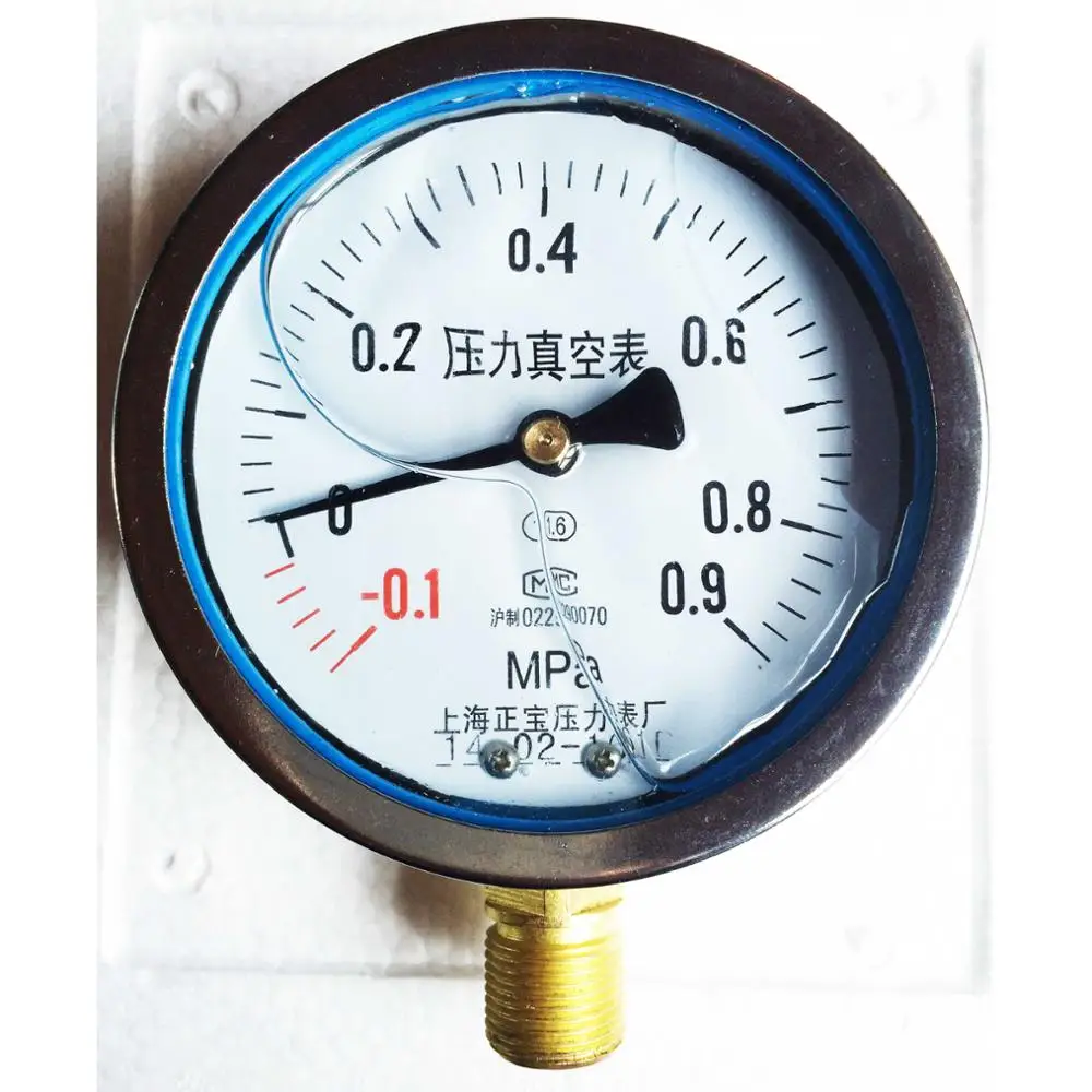 YN100 0.1 0.9 Mpa seismic table seismic vacuum pressure gauge pressure