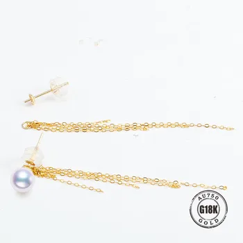 

New Design Circle Earrings Solid 18K Solid Gold Accessorie Earings Women Girls Romantic Jewelry Making Wedding Fine Gift