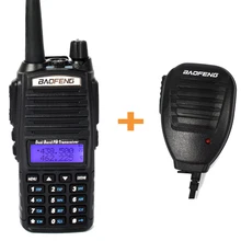 BaoFeng UV-82 Dual Band Transceiver Two Way Radio Walkie Talkie Interphone communicador 2800mAh Li-ion + handlheld microphone