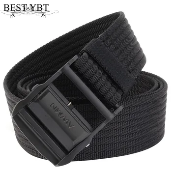 

Best YBT Unisex canvas belt fashion Alloy Clip buckle Men belt trend casual Men outdoor sport cowboy high quality belt
