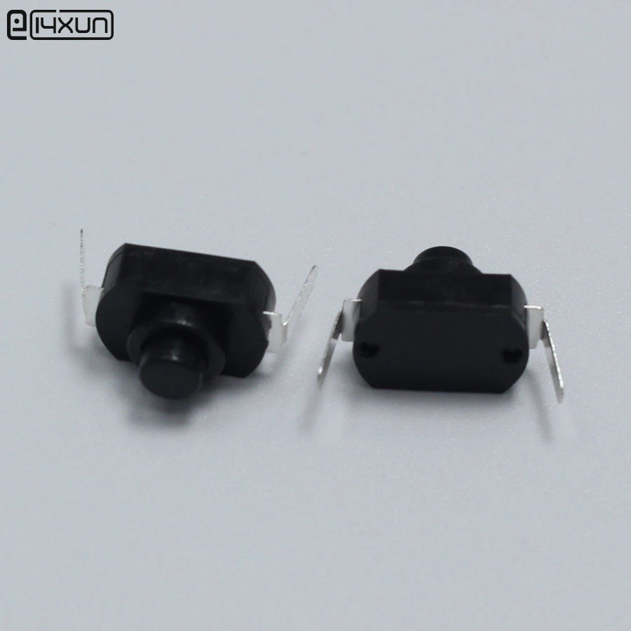 10pcs AC 250V 1A Black On Off Mini Push Button Switch for Electric