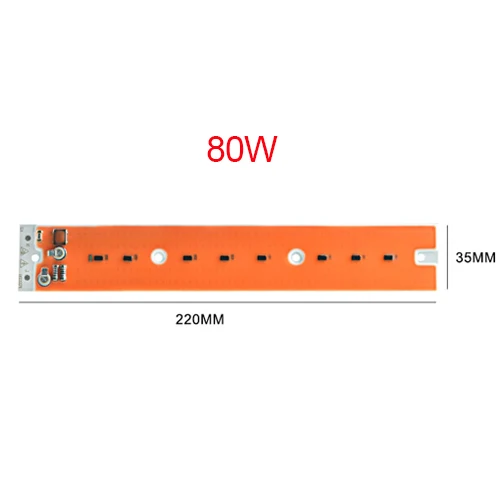 Полный спектр светодиодный Фито прожектор светильник s 20 Вт 30 Вт 50 Вт 80 Вт 110 В 220 В COB Чип светодиодный светильник для выращивания растений Гидропоника - Испускаемый цвет: long 80W