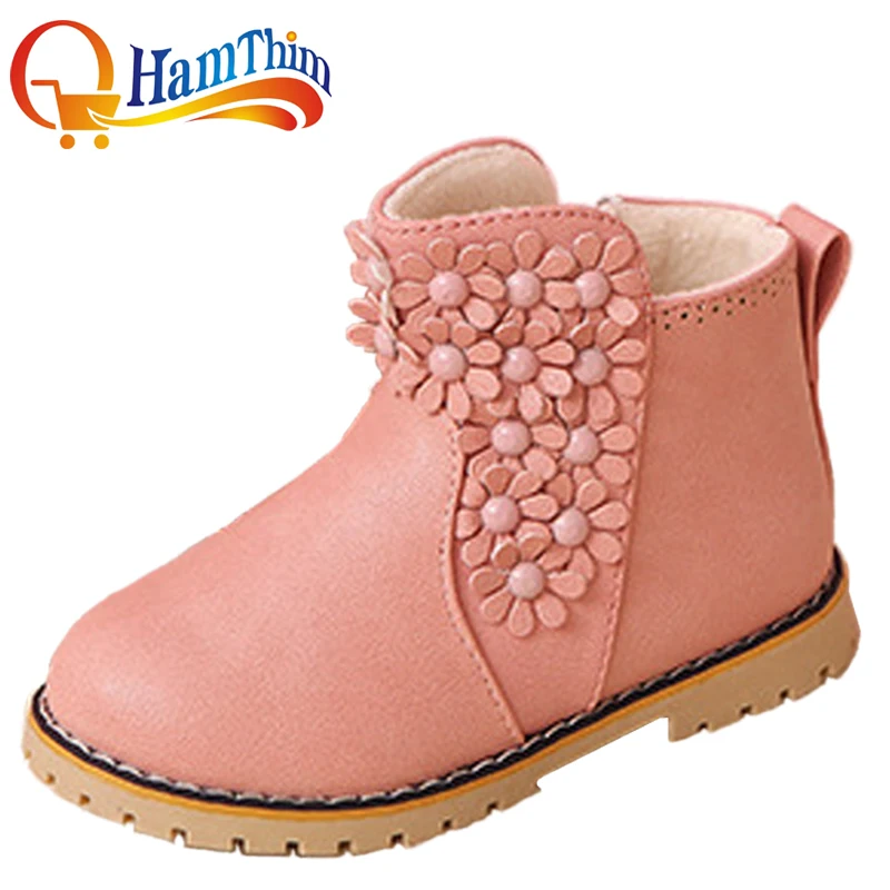 Новые Девушки Снег Сапоги Зимние Детская Обувь ИСКУССТВЕННАЯ Кожа