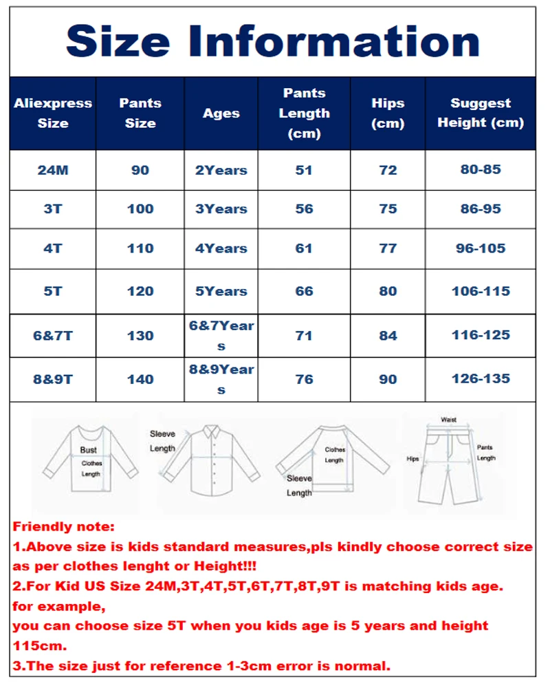 27KIDS 90-140 51-76 PANTS