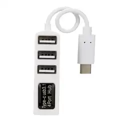 Carprietype-C до 4-Порты и разъёмы USB 3.0 хаб USB 3.1 адаптер для ПК Apple Macbook 12 "удобство 17dec29