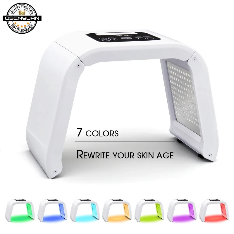 

2019 7 Color LED PDT Light Skin Care Beauty Machine LED Facial Mask PDT Therapy For Skin Rejuvenation Acne Remover Anti-wrinkle