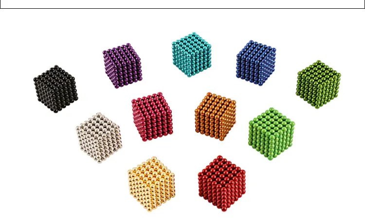 Новинка, 3 мм, 216 шт, магнитный магический куб, Bucky Puzzle Magcube, блоки, сферические бусины, нео куб, шары, сделай сам, игрушки, рождественский подарок