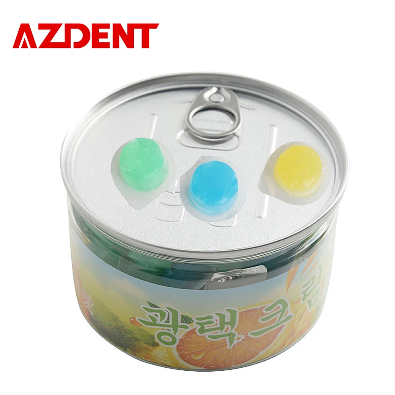 AZDENT 80pcs/Box Tooth Polishing Paste with 3 Flavors White Smile