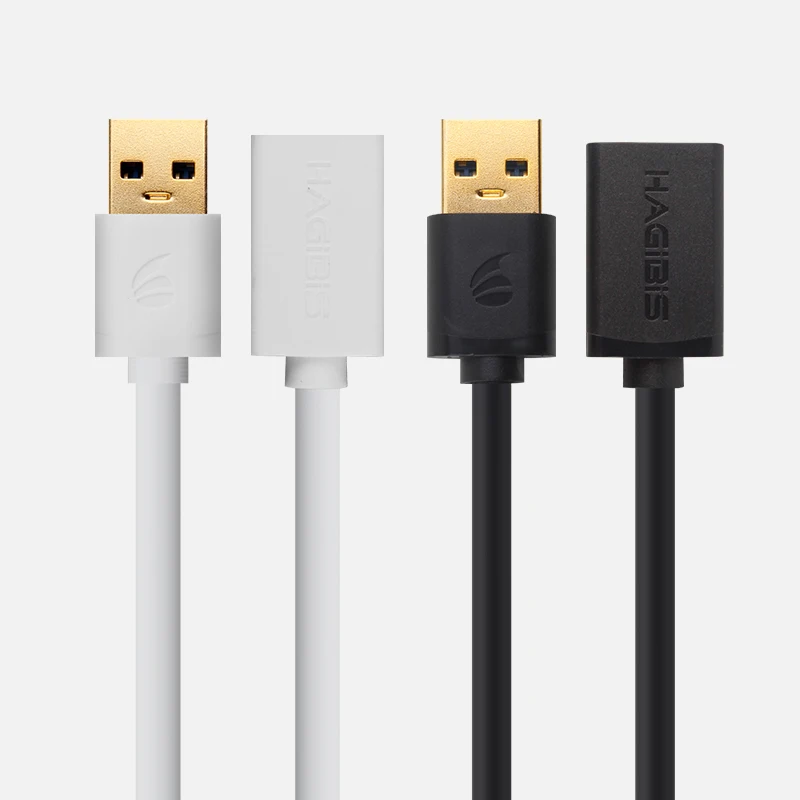 Hagibis USB3.0 تمديد كابل فائقة السرعة الذكور إلى الإناث 1 m كبل مزامنة بيانات USB 3.0 موسع للكمبيوتر PC قرص صلب