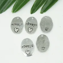 Тибетские посеребренные подвески в виде сердца для изготовления ювелирных изделий DIY ручной работы оптом(China)