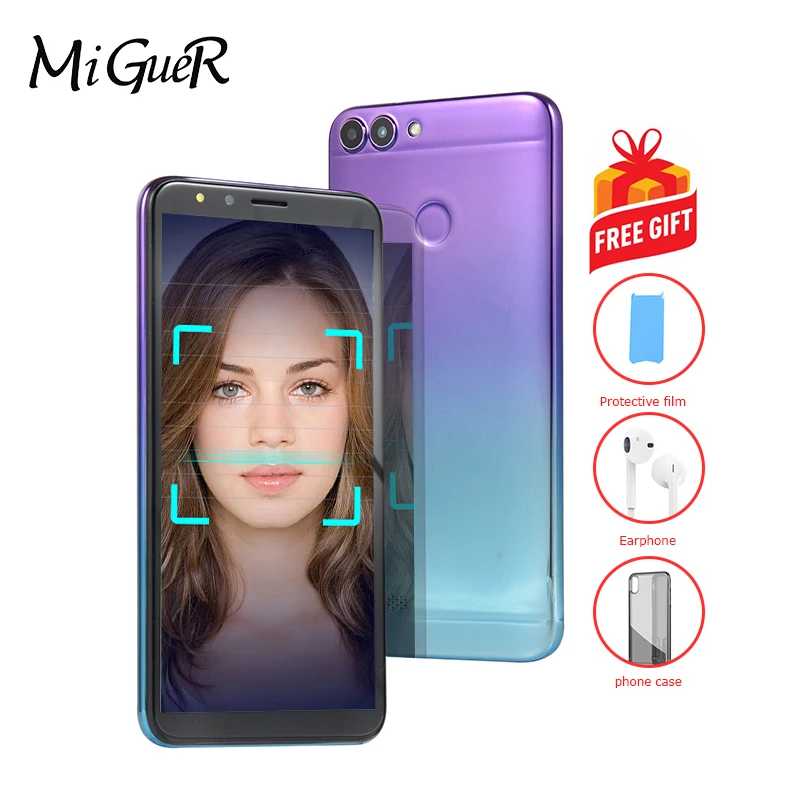 

MiGueR 7S PLUS 5.5''HD 18:9 Full Screen Face Recognition 512MB RAM 4GB ROM Android MTK6572 3800mAH Dual Card Smartphone