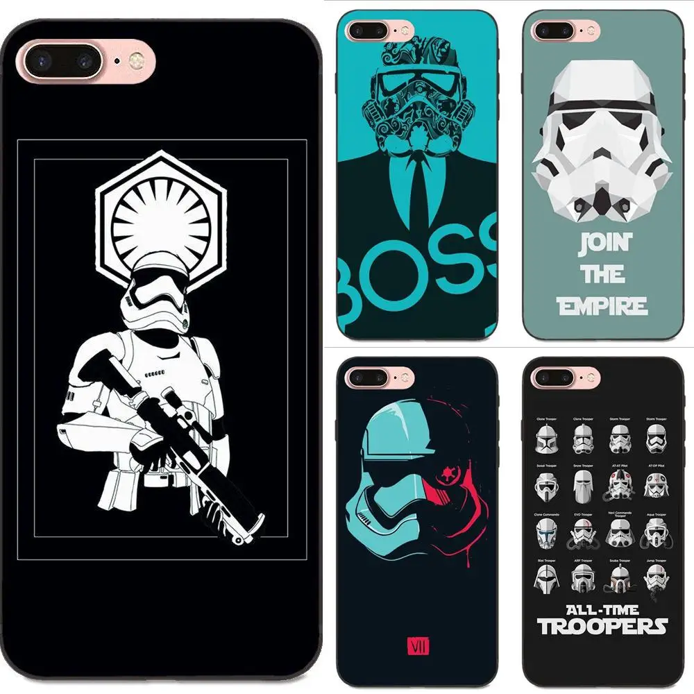Мягкий ТПУ чехол накладка с принтом для Apple iPhone 4 4S 5 5S SE 6 6S 7 8 Plus X XS Max XR Cool Movie Star Wars