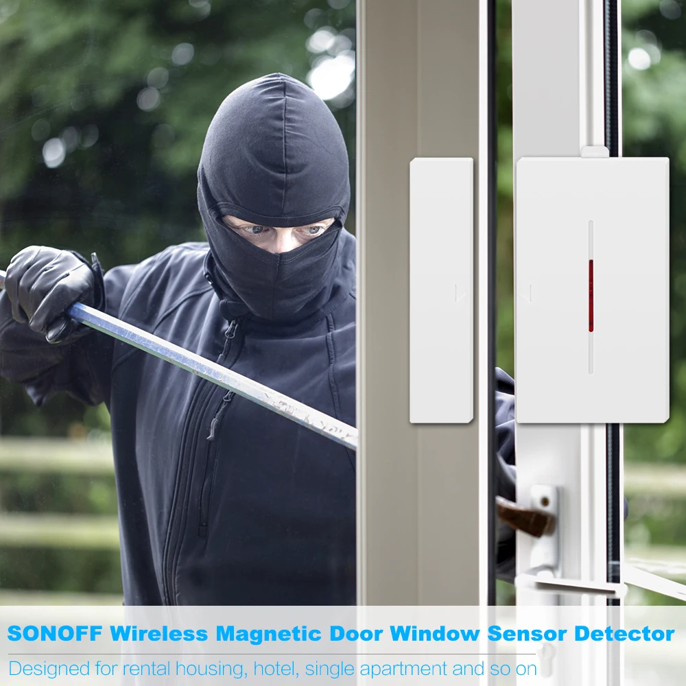 Датчик SONOFF DW1 433 МГц датчик сигнализации на дверь и окно беспроводная