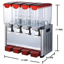 Jamielin 9L* 4 холодной и горячей диспенсер для напитков смешанные сок машина четырехцилиндровый спрей диспенсер для ресторана