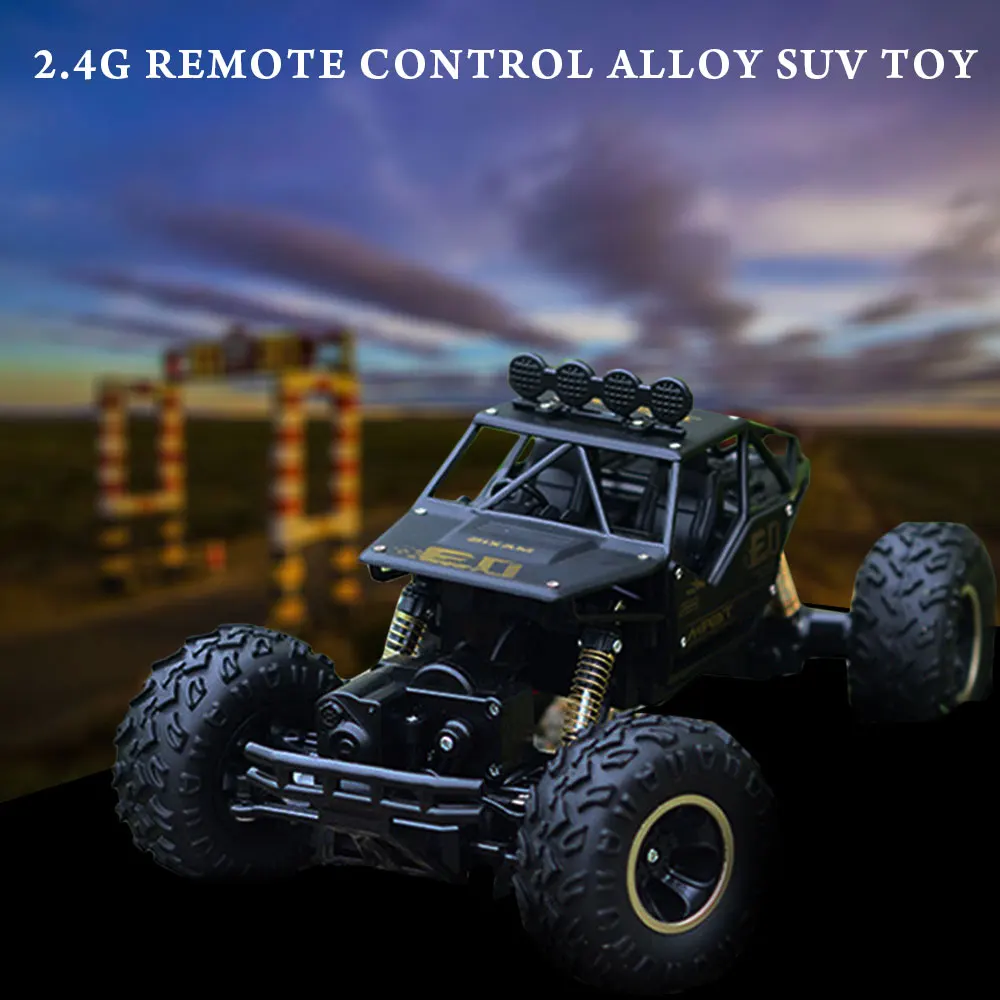 

Off Road Vehicle Rc Car 2.4G Plastic 4WD Children Rc Vehicle Toy Car Christmas Gifts Alloy Remote Control 1:16 Model