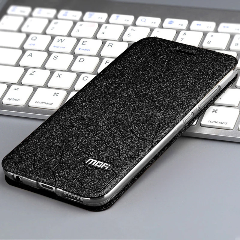 

Original Mofi Case For Oneplus 7 Cover Silicone Frame Leather Back Flip Capa Fundas 360 Shockproof One Plus 7 Pro Cases