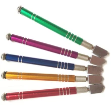 Алюминиевая рукоятка сталь стекло горный хрусталь самосмазывающий подача масла заостренный стеклянный резак резка ремесло инструмент для 5-12 см стекло