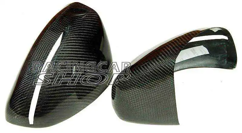 Real Carbon Fiber Mirror Covers For Audi AUDI TT TTS R8 MK2 8J 2008UP 1pair