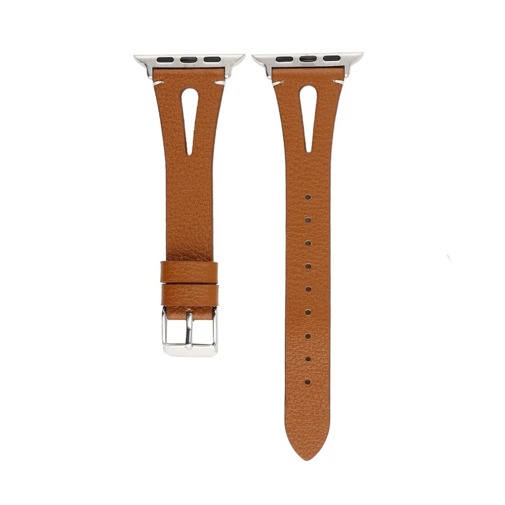 Итальянский кожаный ремешок для apple watch серии 4 3 2 1 ремень из натуральной кожи замена Браслет для apple iwatch 44/42/40/38 мм