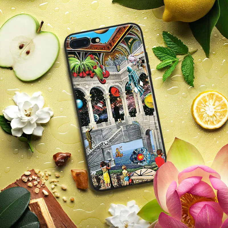 

Amazing Colorful Collages art Tpu Soft Silicone Phone Case Cover Shell For Apple IPhone 5 5s SE 6 6s 7 8 Plus X 10