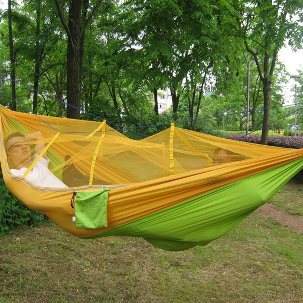 

Travel Outdoor Camping Tent Hanging Hammock Bed With Mosquito Net Folded Hot