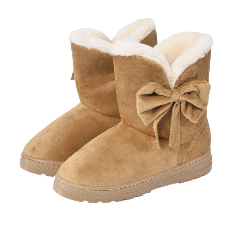 

OEAK 2019 New Fashion Women Winter Warm Shoes Snow Boots For Women PoPular Butterfly- shoes High Quality