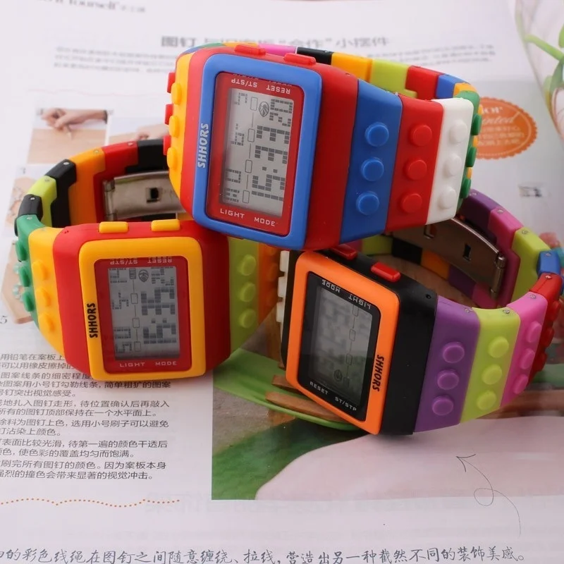 

New LED Kids Watch Fashion Casual Cartoon Watches Colorful Rainbow Girls & Boys Digit Clock Hour Wristwatches LL