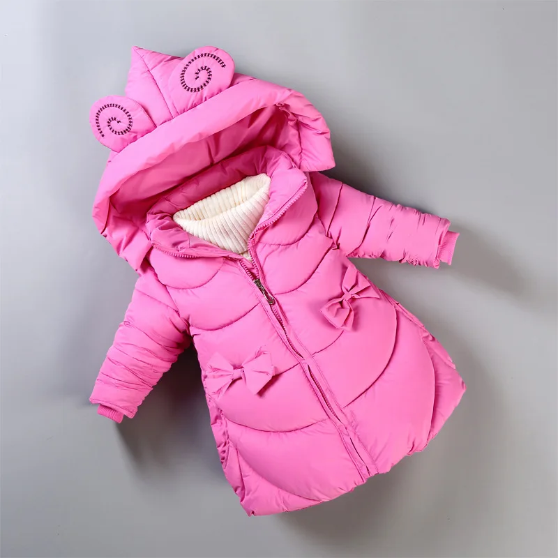 

BibiCola girls winter warm down parkas kids thick fashion outerwear for baby girls children clothing girls hoodies child coats