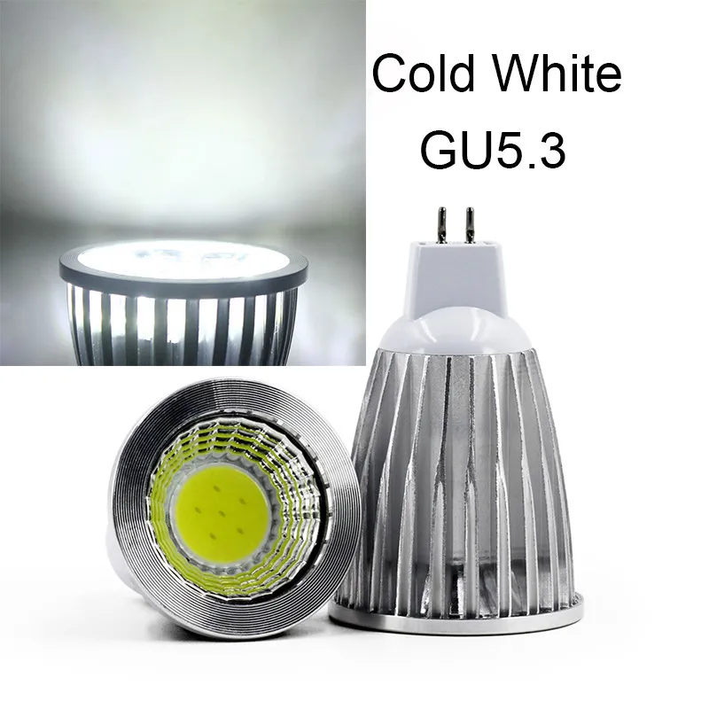 ZjRight AC85 265V 3 Вт 5 7 9 светодиодные прожекторы GU10 GU5.3 E27 E14 COB процесс теплого белого