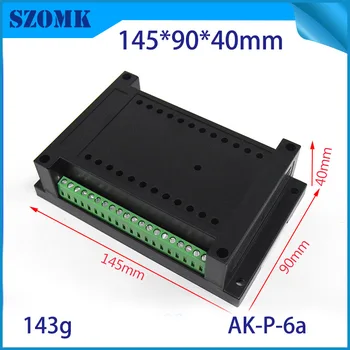 

10 pieces, 145*90*40mm diy electronic shell case abs control enclosure plastic housing project enclosure din rail box