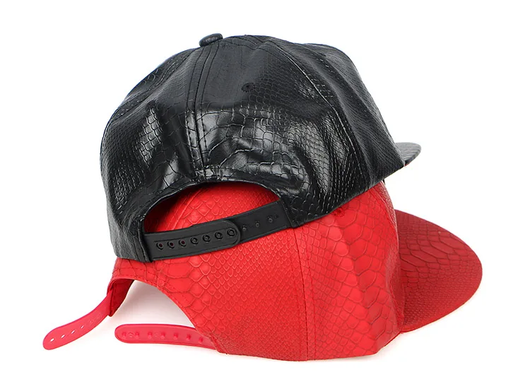 Бейсболка в стиле хип-хоп для мужчин, летняя шапка для женщин, уличная одежда с изображением головы льва, змеиная кожа, красная, черная бейсболка
