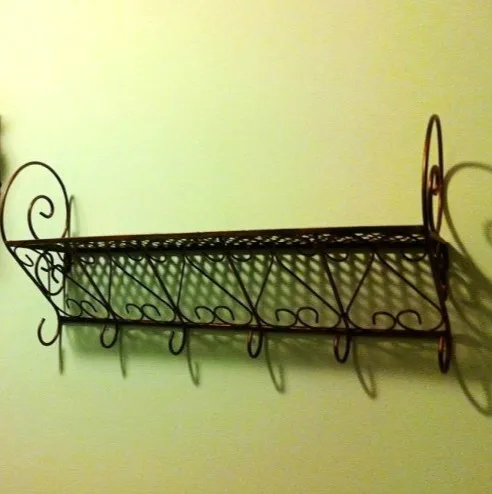 

European Style Creative Life Iron Clothes Hanger Home Decor Bathroom Accessories Wall Hook Metal Decorative Wall 4/6 Hooks