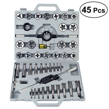 

45 Wrench Tool Set Tap and Die Set Wrench Kit Metric Repair Tool for Tapping Cutting Threading