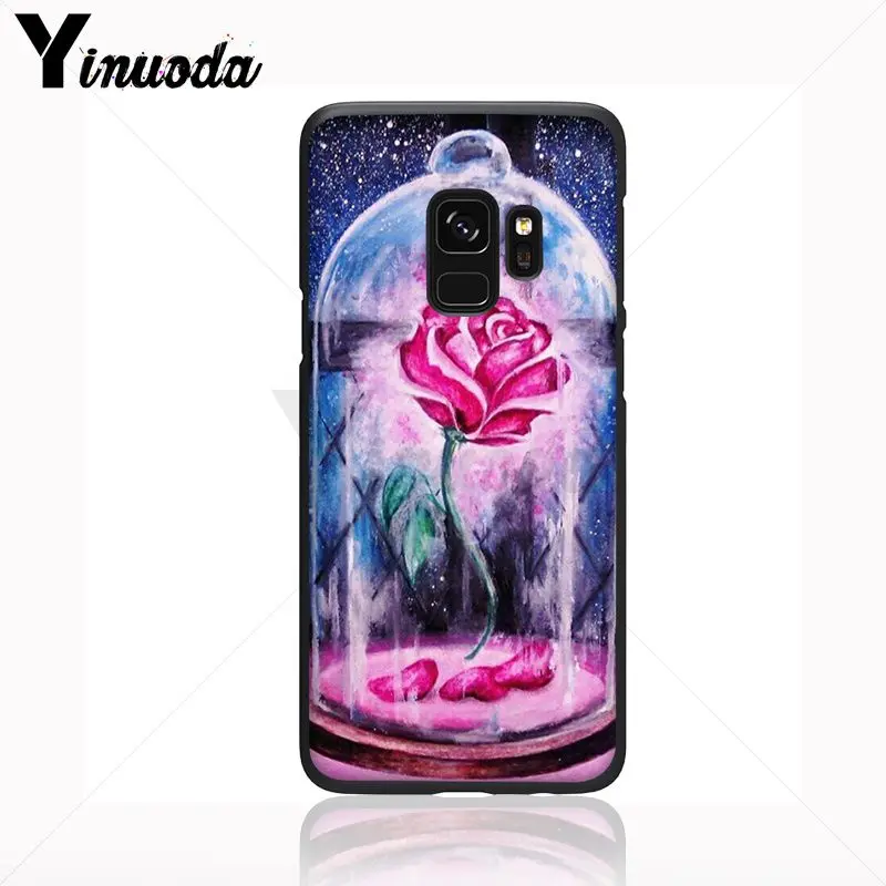 cartoon Beauty Beast Rose Princess Art Print