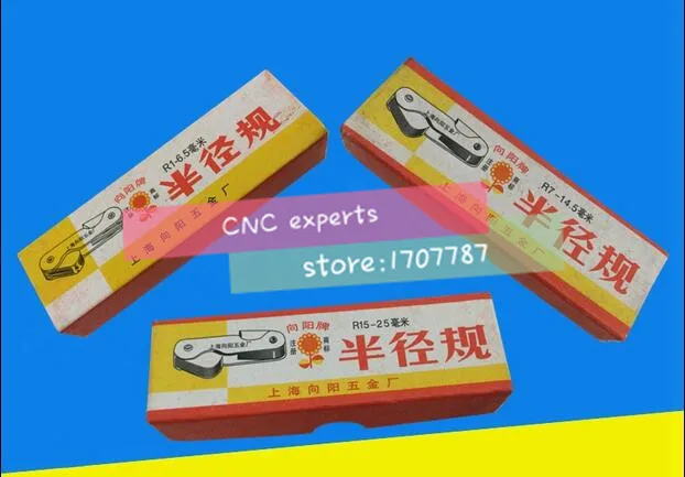 

Free Shipping 3 Pcs stainless steel Radius gage radius template R gauge R1-6.5/R7-14.5/R15-25mm